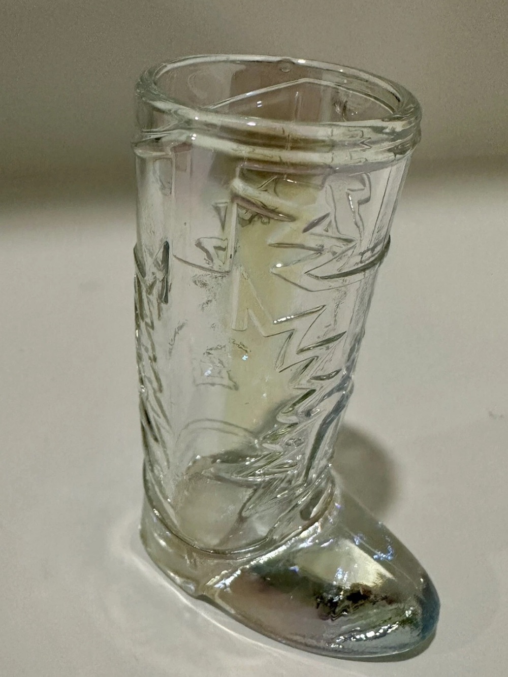Cowboy boot shot glasses I have 6 two have - Home Accents
